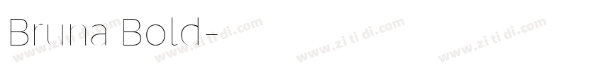 Bruna Bold字体转换